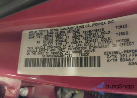 2001 Toyota Tacoma Prerunner из США, поврежденный, VIN 5TEGM92N31Z847029